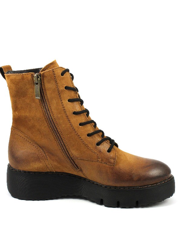 PAUL GREEN Schnür-Stiefeletten braun