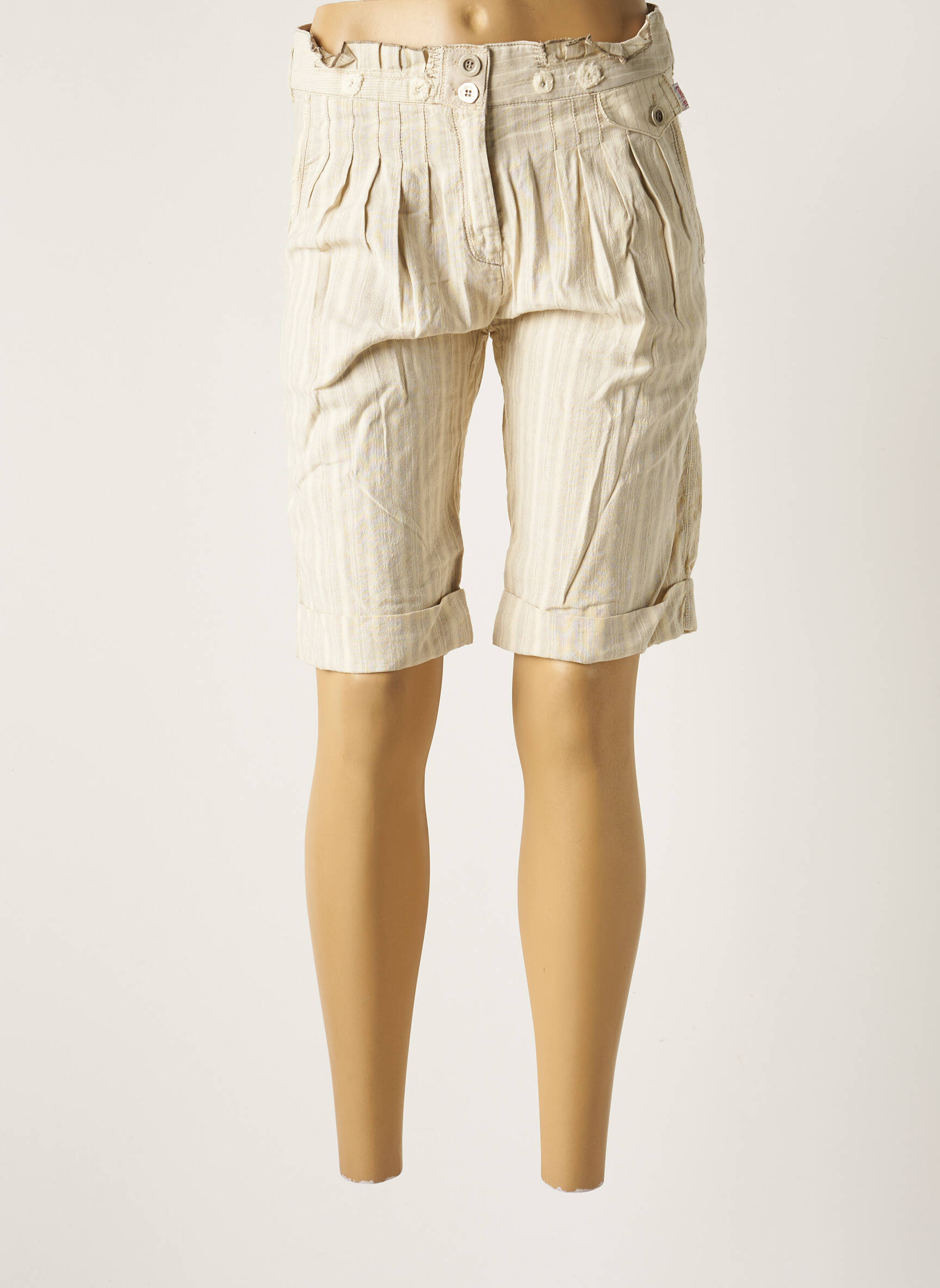 Iconoclast Bermudas Femme couleur beige