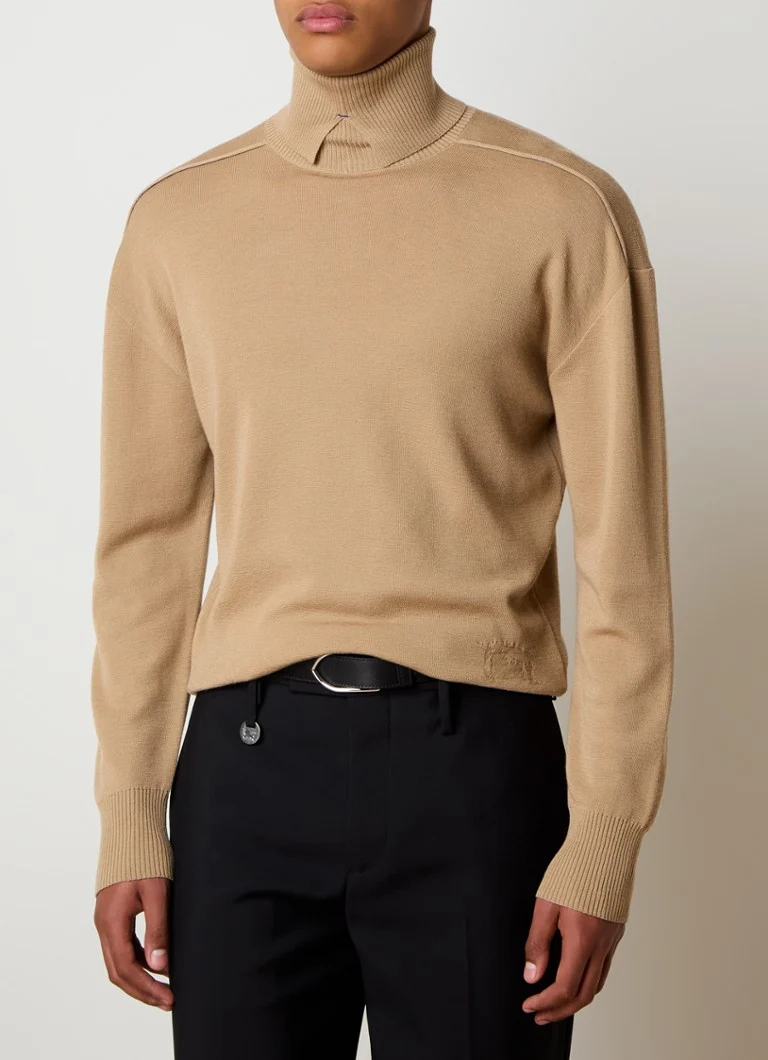 Burberry Fine-knit wool sweater with turtleneck