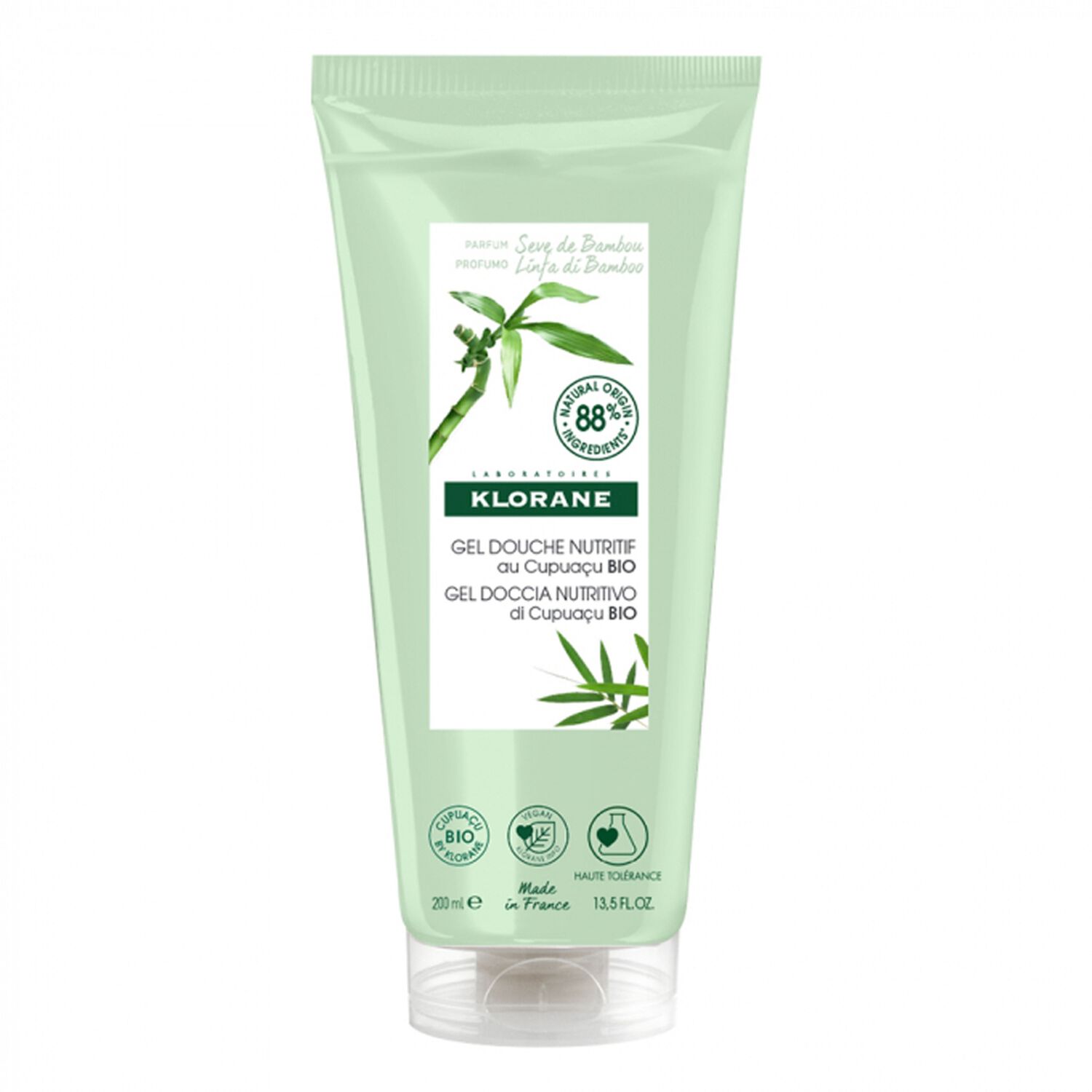 Klorane Gel Douche Sève de Bambou Bio 200 ml