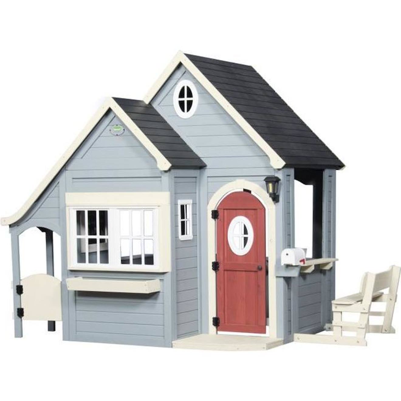 Backyard Discovery Spring Cottage maison enfant en bois gris