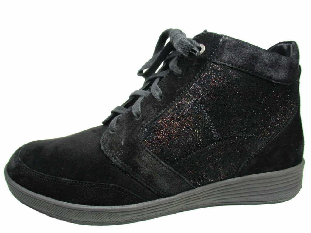 GANTER Schnür-Stiefeletten schwarz O.B
