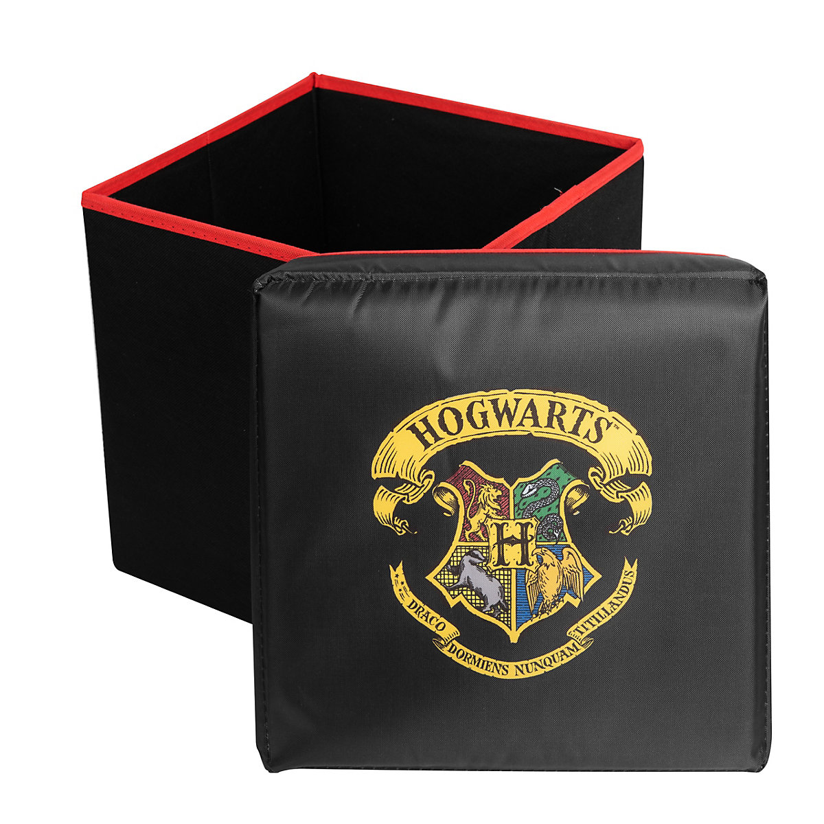 Harry Potter Aufbewahrungsbox mit Deckel - Hogwarts Spielzeugkiste ideal für Kallax Regal  28,5x28,5x28,5 cm Aufbewahrungsboxen