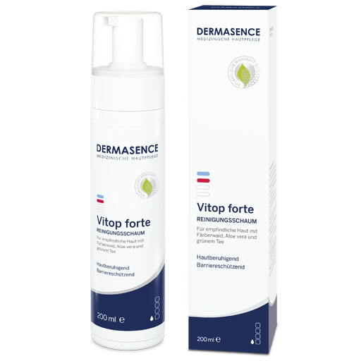 DERMASENCE Vitop forte Reinigungsschaum  200 ml  Schaum