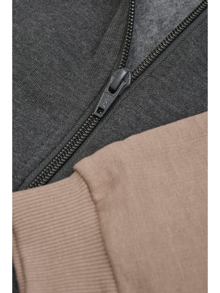 Minymo Kapuzensweatjacke in Braun günstig kaufen