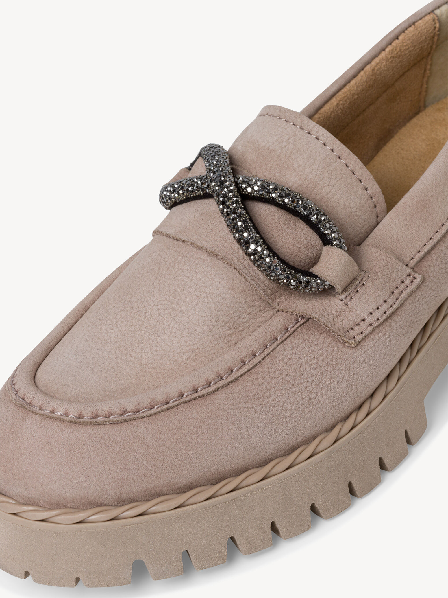 Slipper en cuir - beige