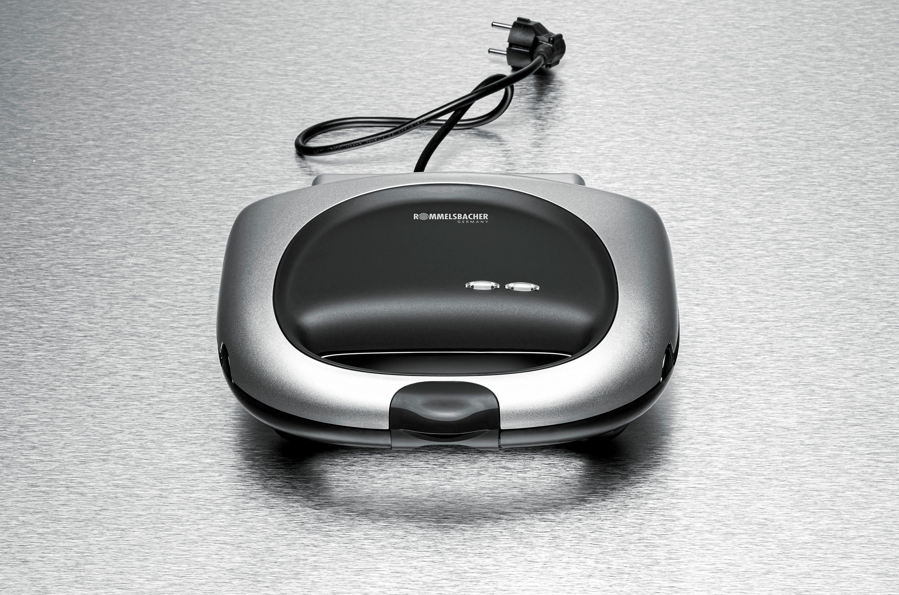 Rommelsbacher Sandwichmaker ST 1000, 950 W, für 2 American XL Toasts (ca. 12 x 12 cm)