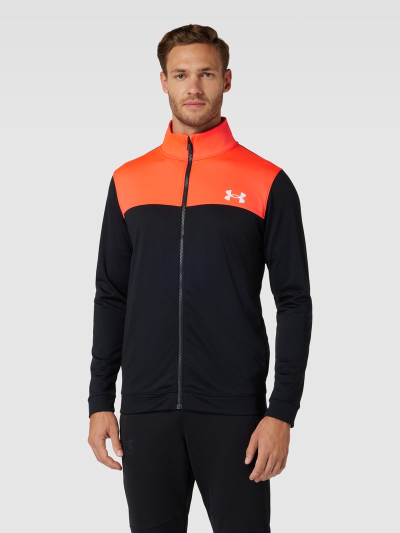 Trainingsanzug mit Label-Print in schwarz