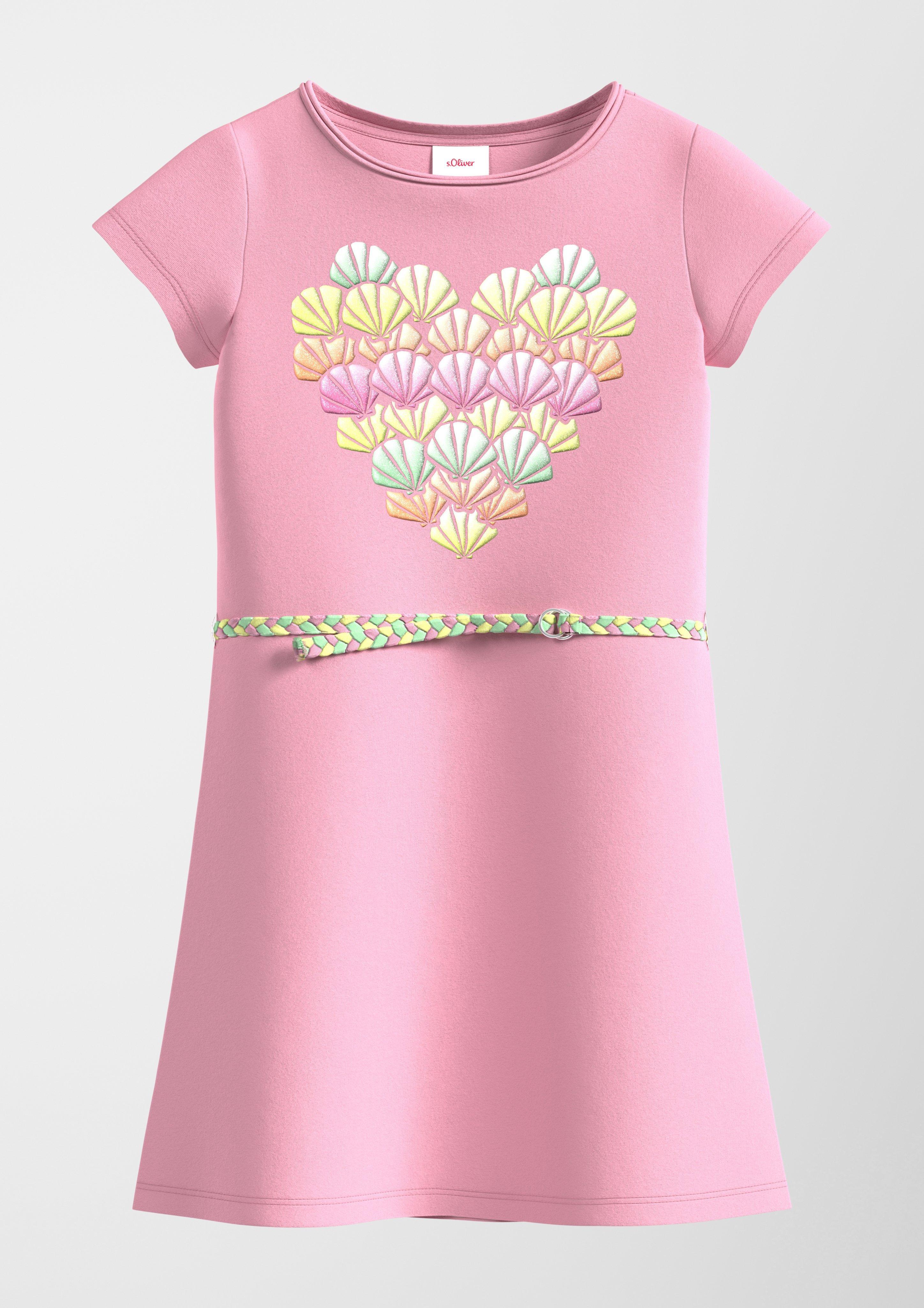 Kurzes Kleid mit Glitzer-Artwork  2131435-4325