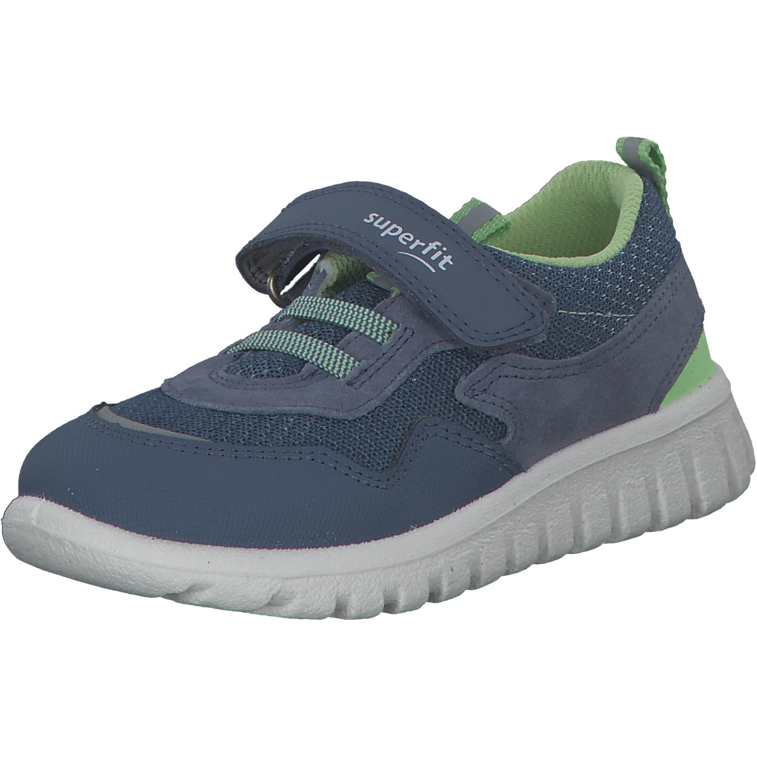 Superfit SPORT7 MINI 06204 M, Sneakers Low, Kinder, BLAU/HELLGRÜN