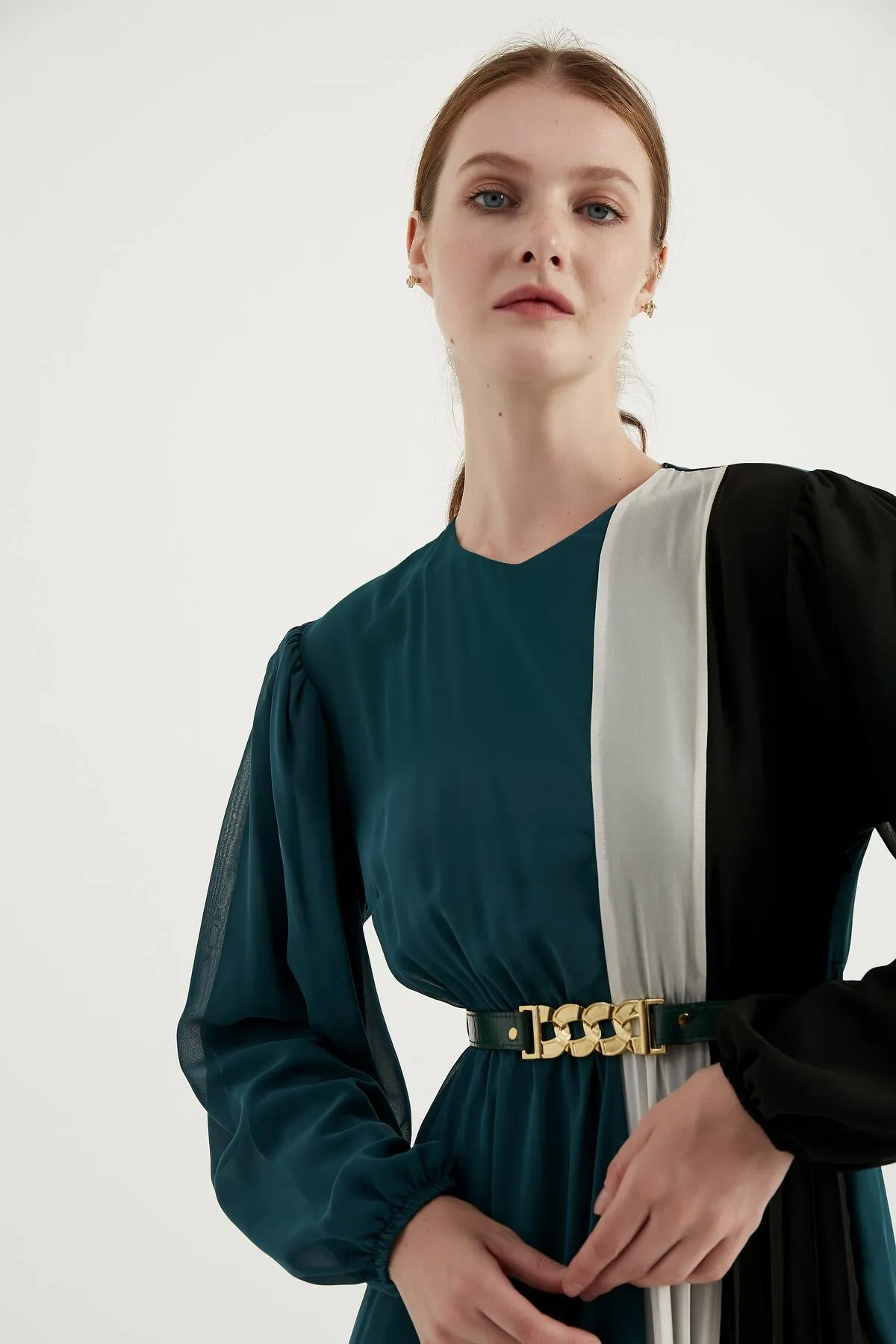 Herita  Kleid - Grün - A-Linie