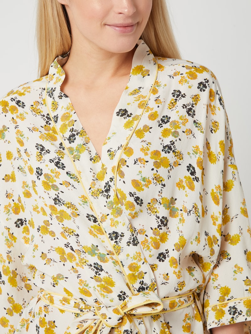 Kimono aus Viskose Modell 'Eloisa' in hellgelb