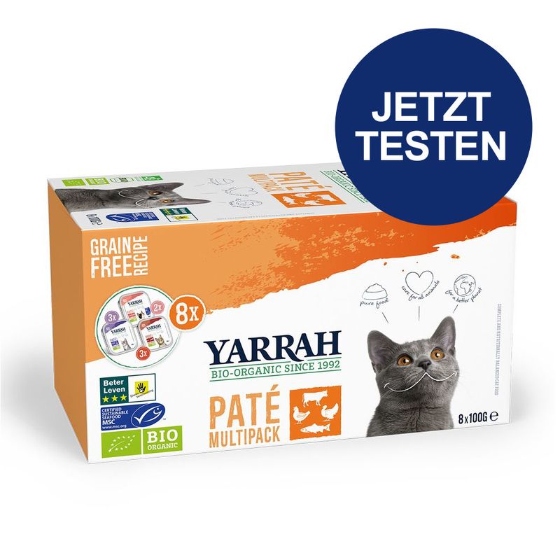 Probierpaket Yarrah Bio Pate 8 x 100 g zu TOP-Preisen | bitiba %