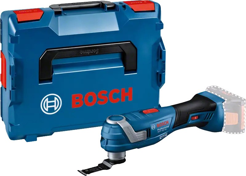 Multiferramenta Bosch Azul 06018G2000 GOP 18V-34 18V Li-Ion (baterias e carregador não incluídos) em L-Boxx