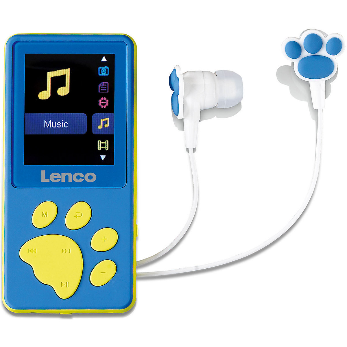 Xemio-560BU - Kinder-MP3/MP4-Player mit 8GB Speicher, Farbdisplay und integriertem Akku, blau