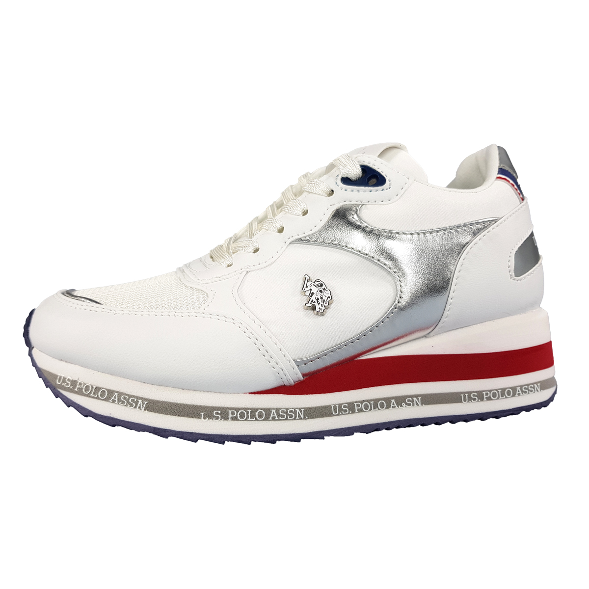 US Polo SYLVI007W/3NL1 Weiß white Sil01