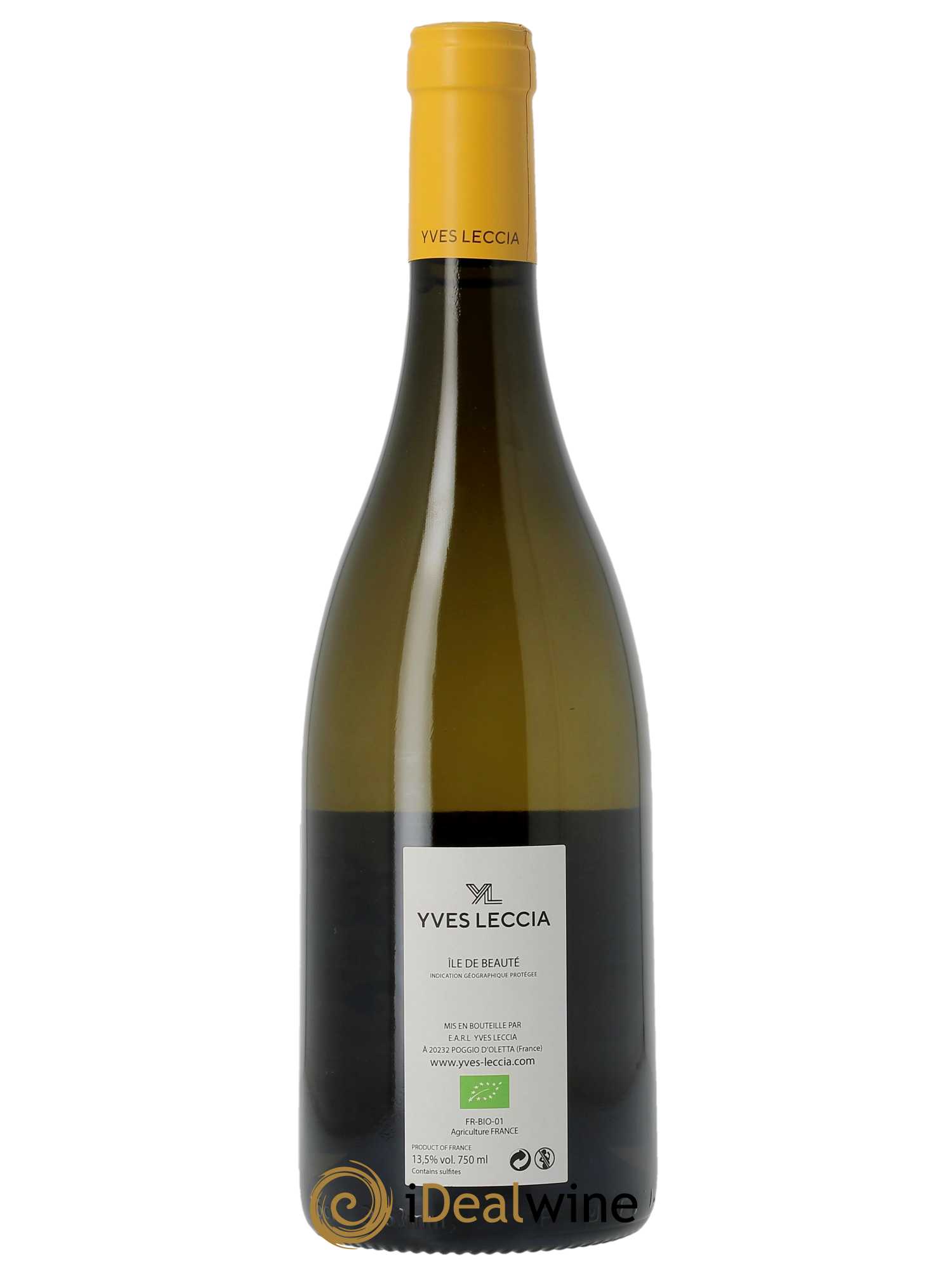 IGP Ile de Beauté Biancu Marinu Yves Leccia  2022 - Lot de 1 Bouteille