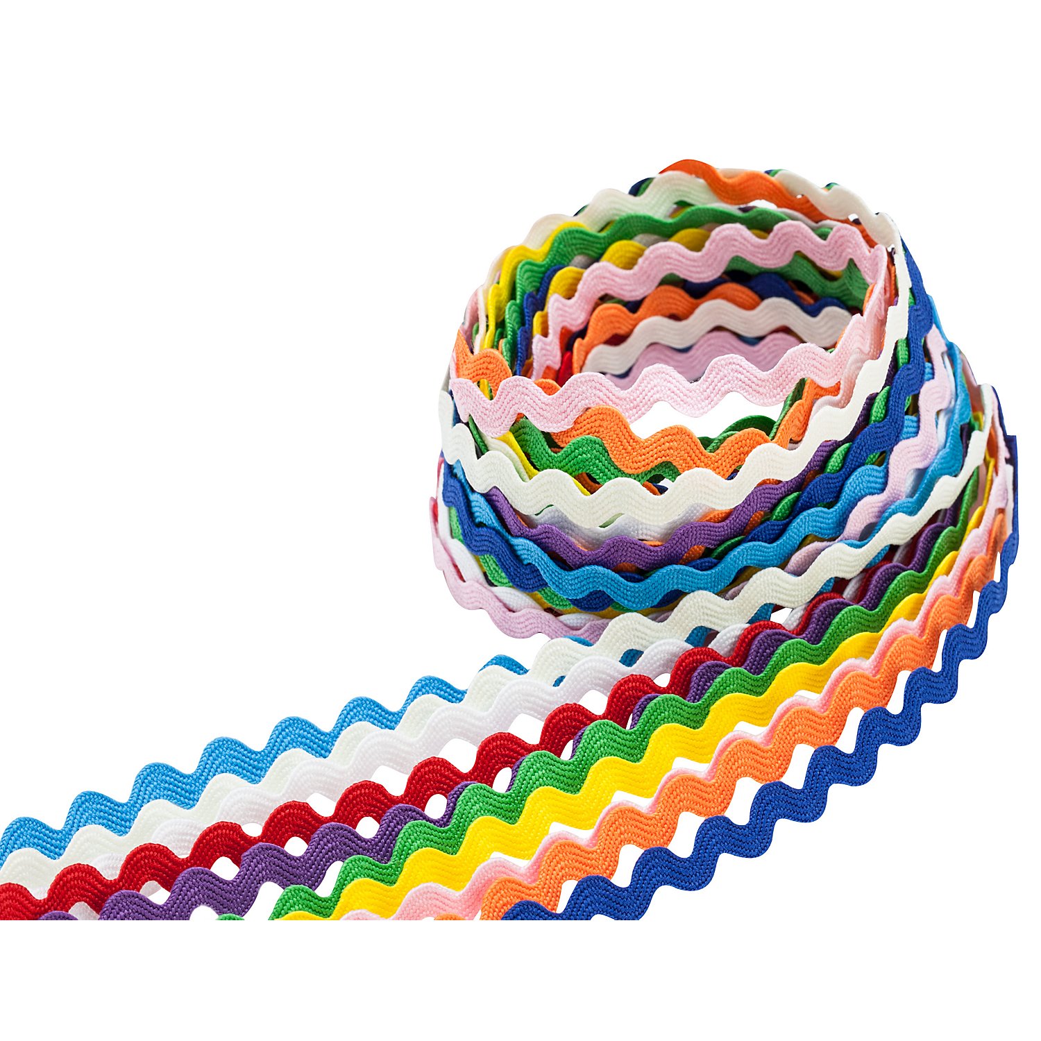 Zackenlitzenpaket, bunt, 8 mm, 10x 1 m