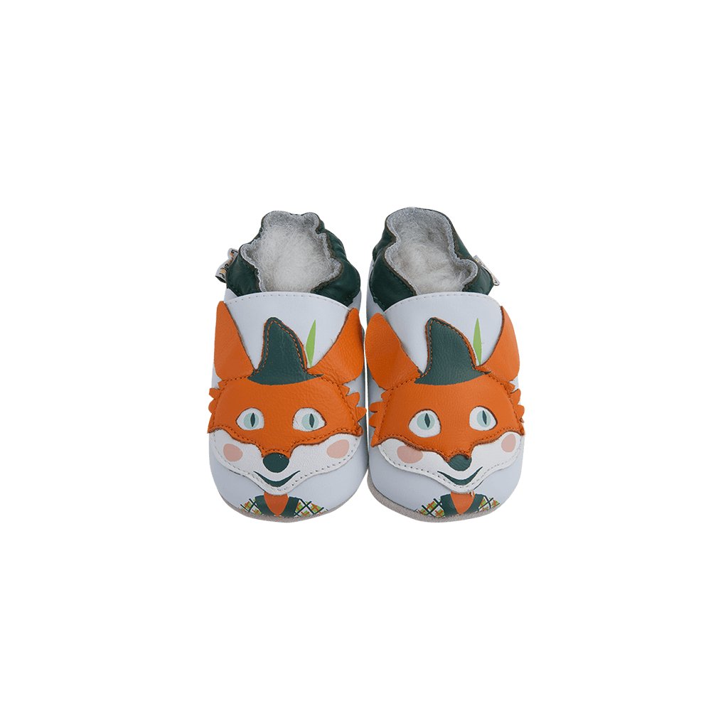 Lait et Miel Renard Robin Hood Krabbelschuhe mit Fuchs