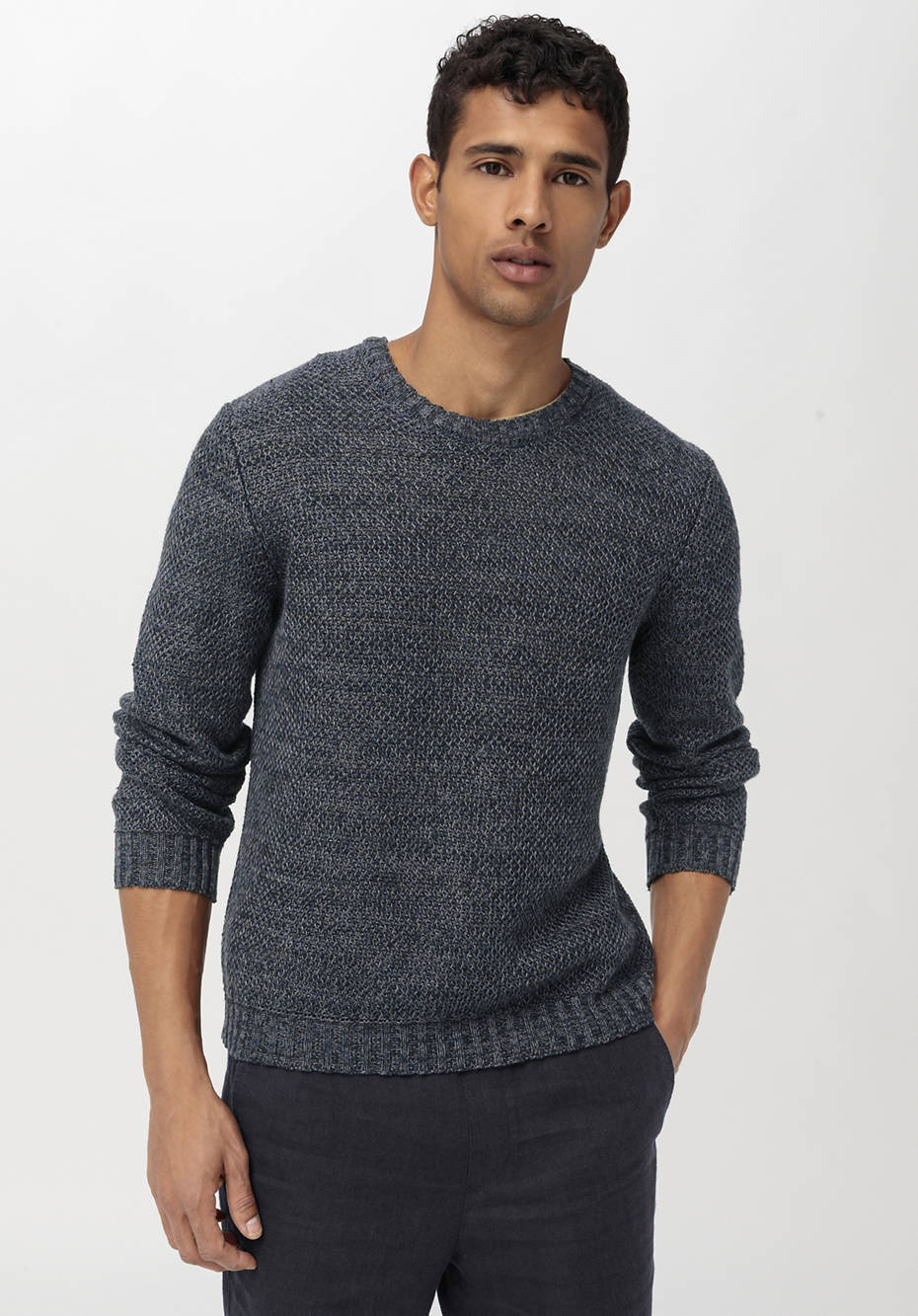 Pullover aus reinem Bio-Leinen