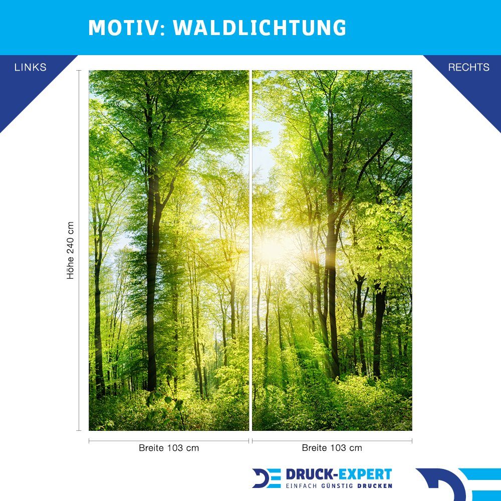 DRUCK-EXPERT Duschrückwand Premium Duschrückwand - langlebiger Fliesensticker aus 0,4 mm selbstklebenden Hart-PVC