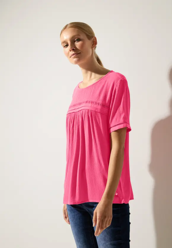 Street One Bluse in Crinkle Optik