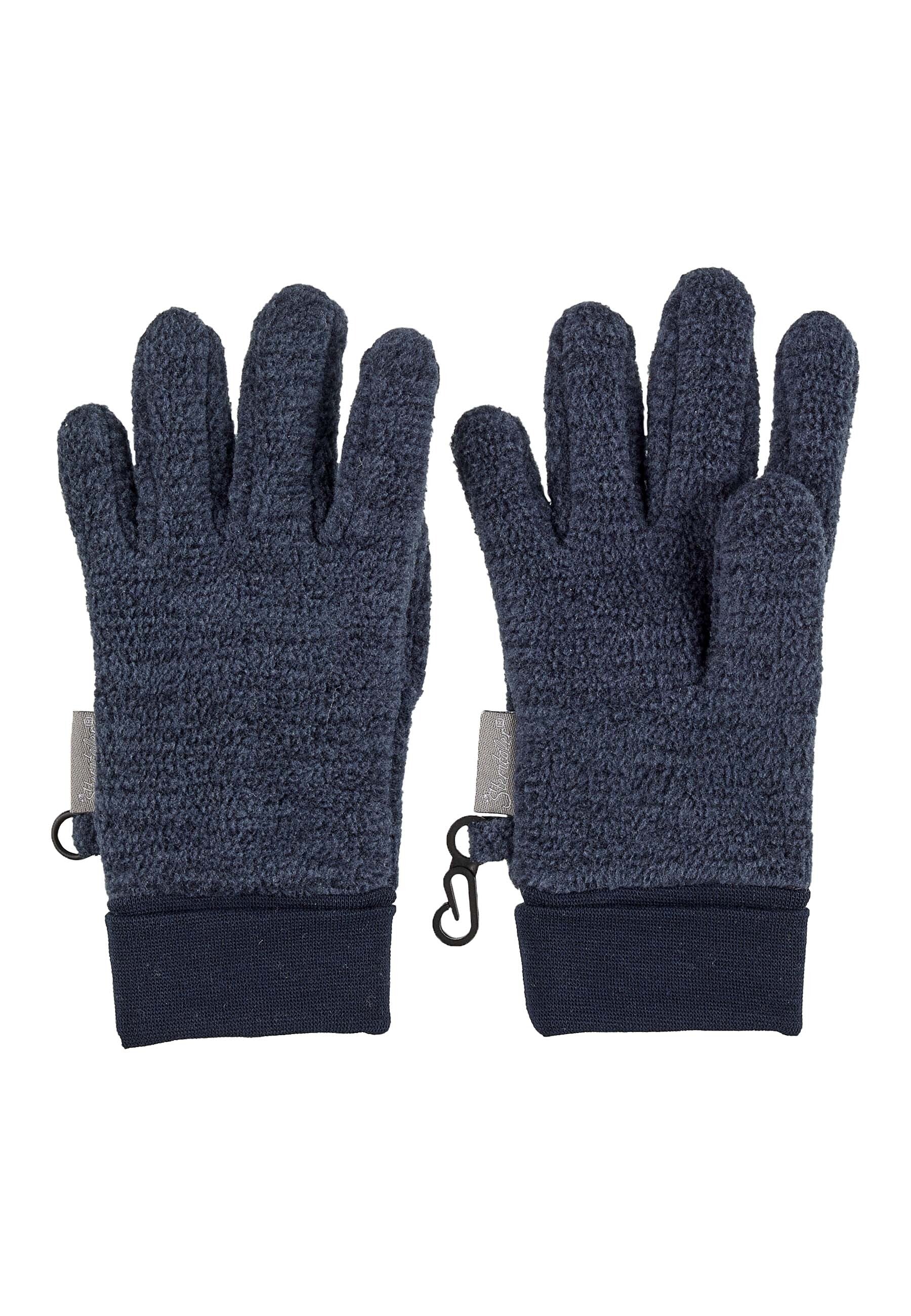 Fingerhandschuh aus Microfleece melange (recycelt)