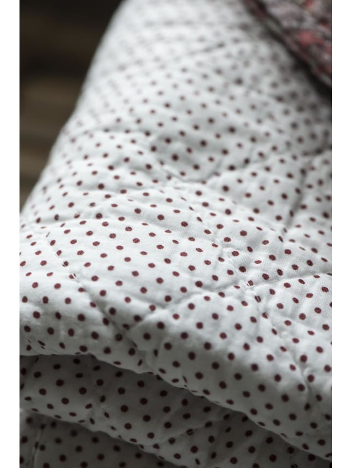 IB Laursen Quilt Weiß mit Roten Pünktchen 130x180 günstig kaufen onesize