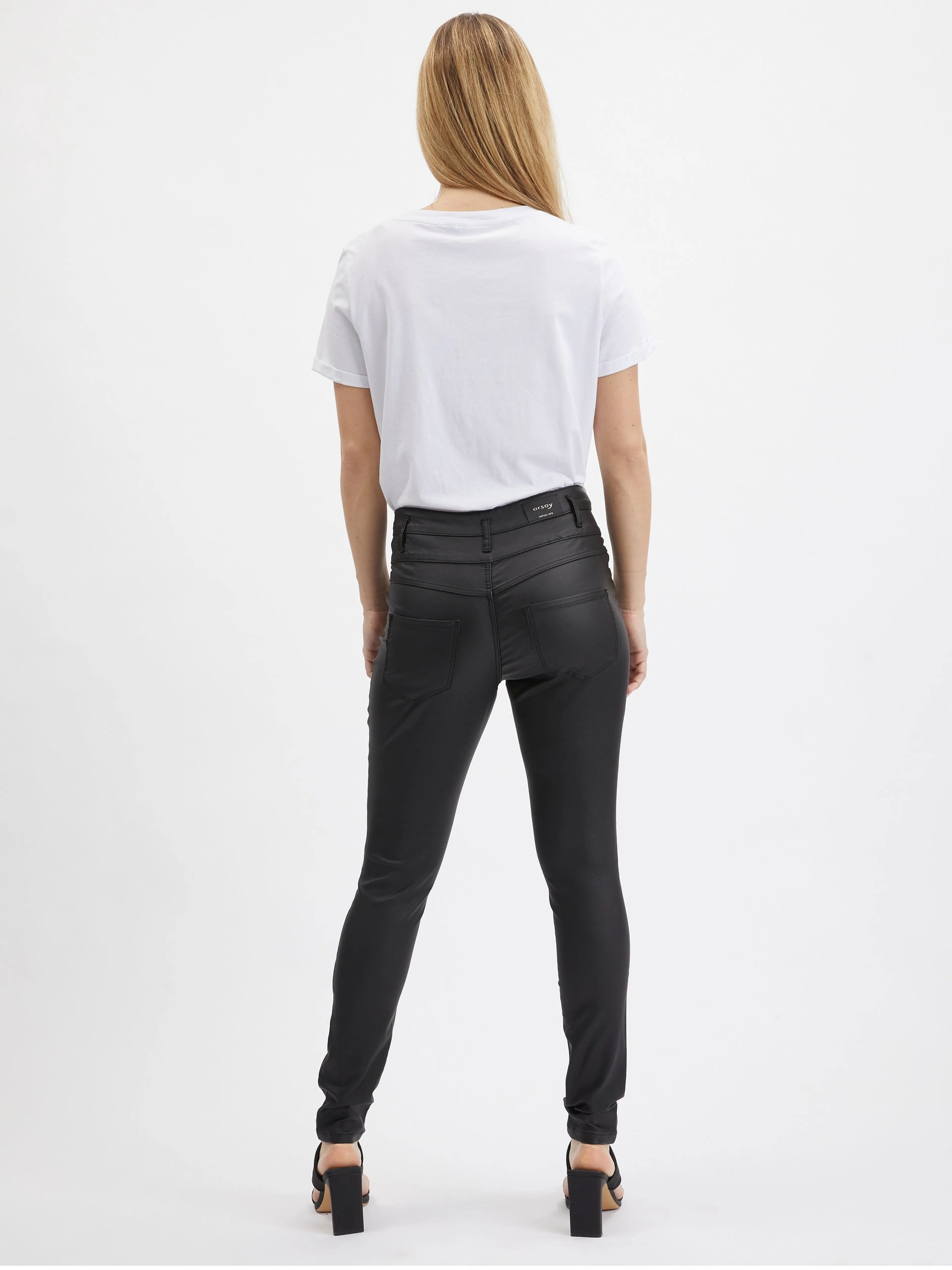 Schwarze Skinny-Fit-Hose Damen ORSAY