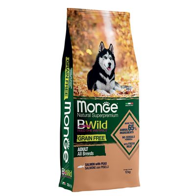 Monge Bwild Grain Free All Breeds Lachs & Erbsen