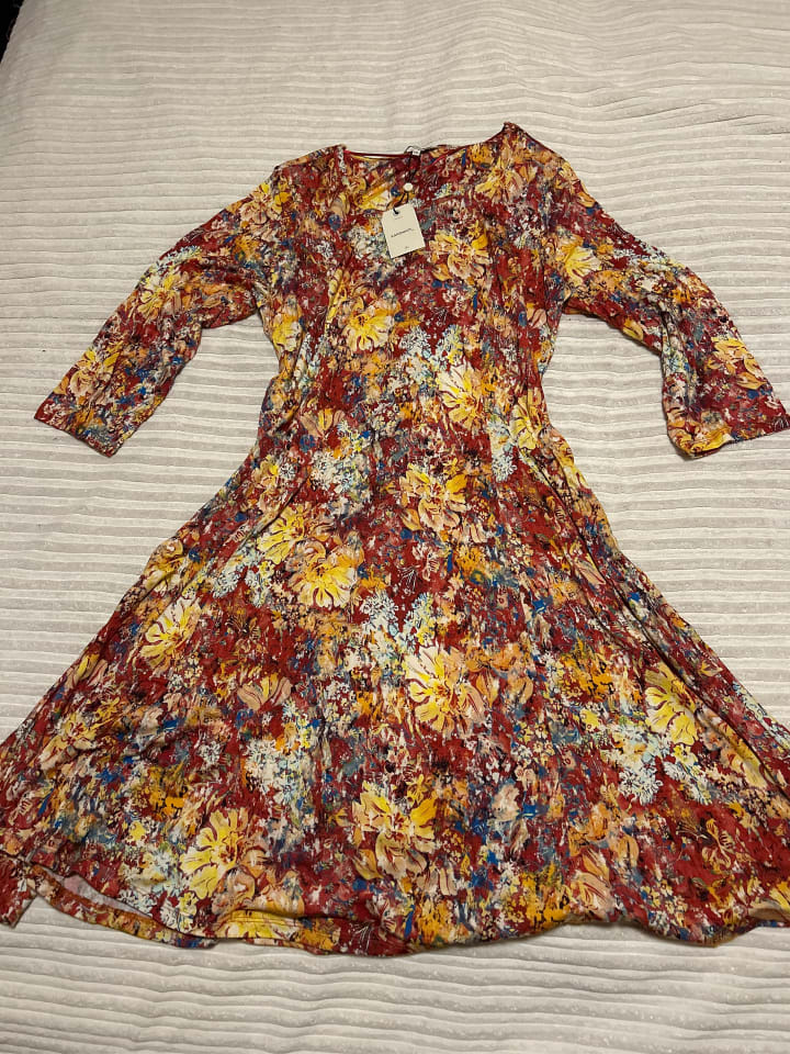 Sandwich Kleid in Rot günstig kaufen XXL