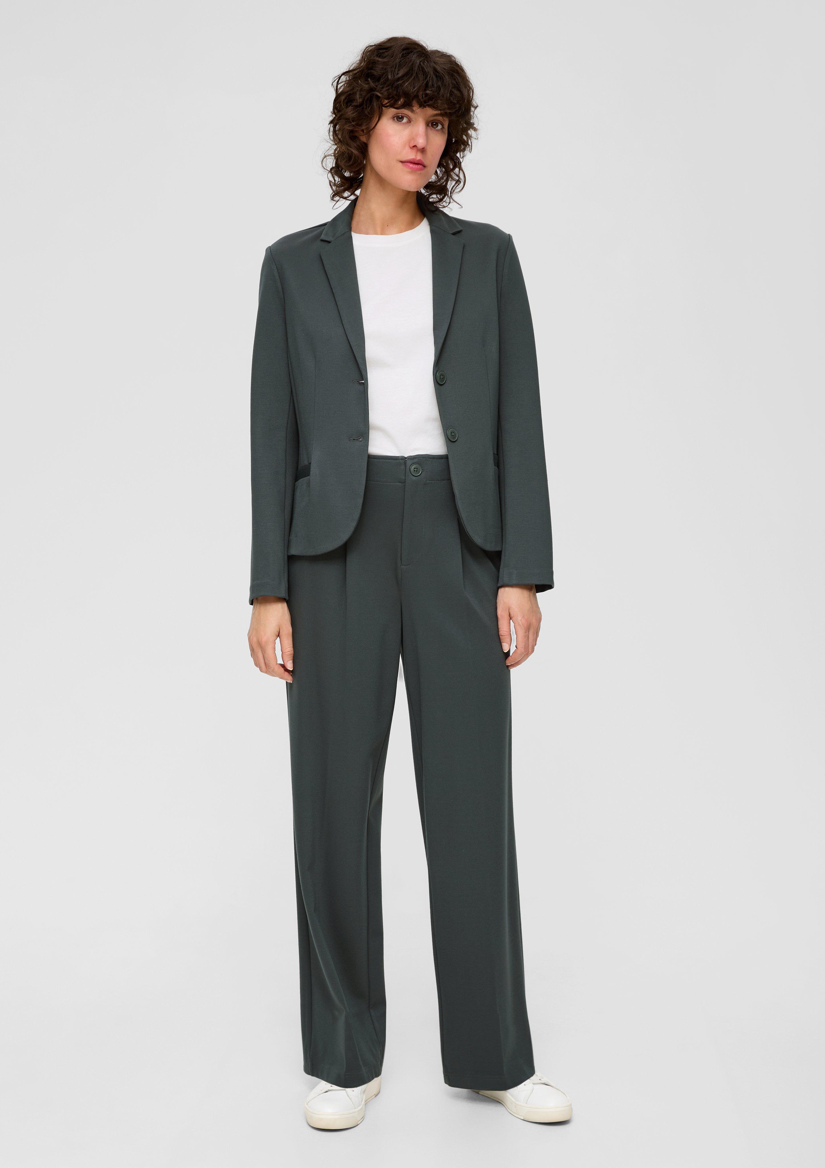 Regular: Twill-Hose mit Wide Leg  2133509-7909