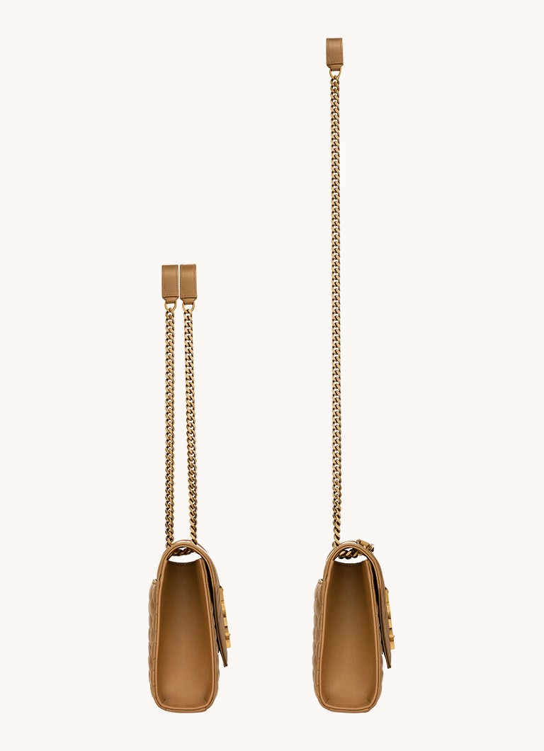 Borsa a tracolla media Saint Laurent Envelope in pelle di agnello trapuntata