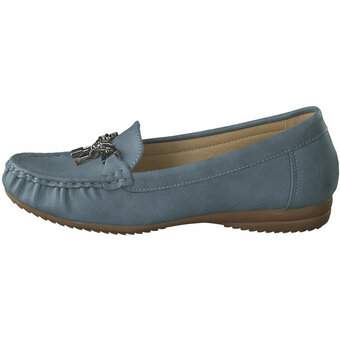 smiling for feet Mokassin in blau