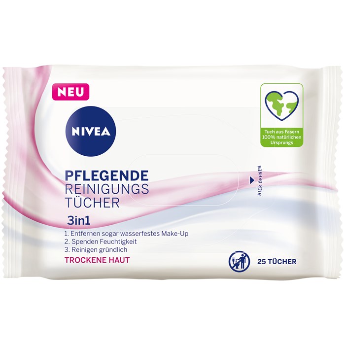 3 in 1 Pflegende Reinigungstücher