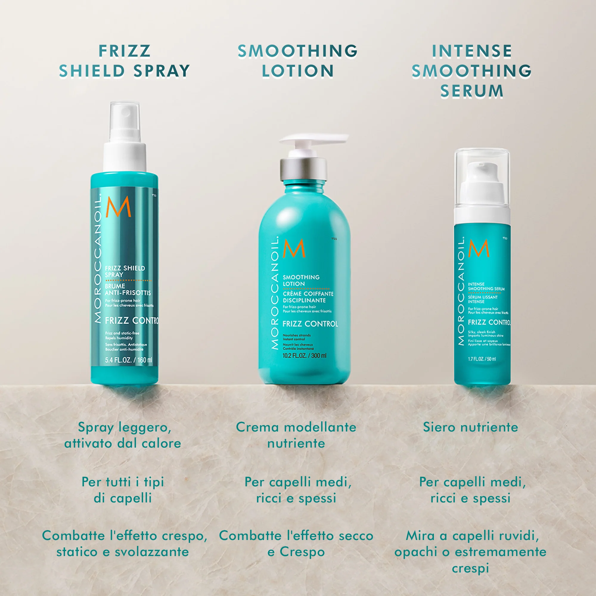 „Frizz Control Intense Smoothing Serum“ – plaukų formavimo ir formavimo serumas