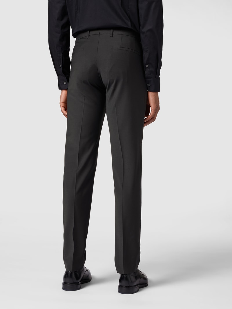 Slim Fit Anzughose mit Stretch-Anteil Modell 'Piet' - 'Drynamic' in schwarz