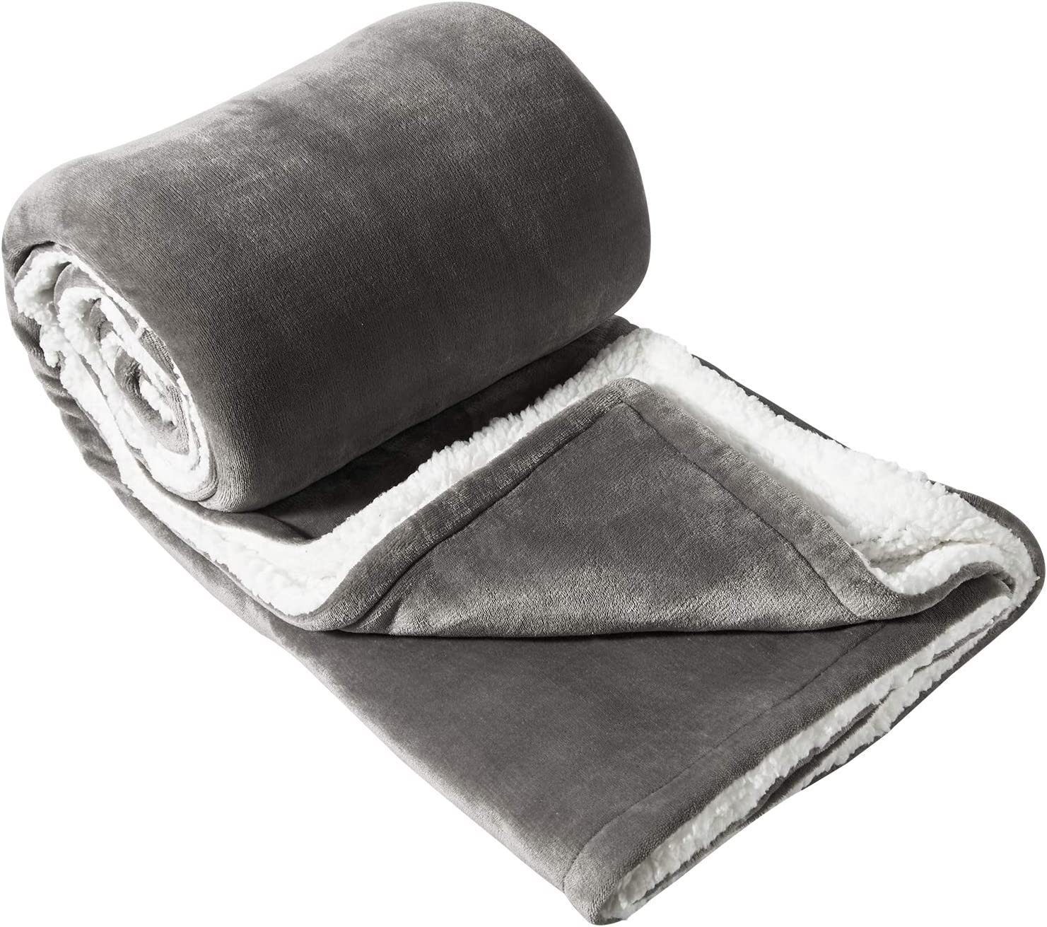 Wohndecke, Woltu, super Dicke Warme Fleecedecke Kuscheldecke Sofadecke