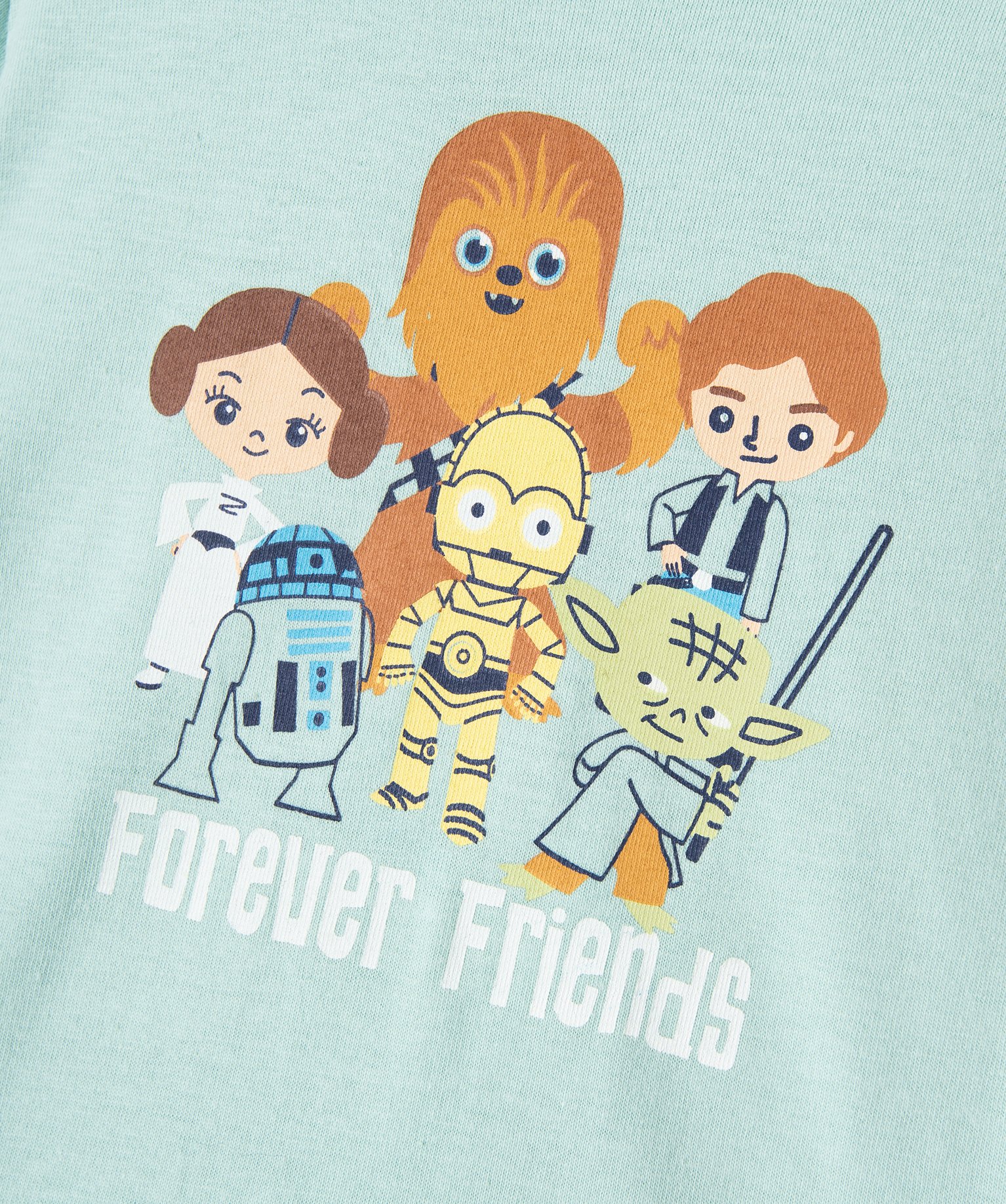 Tee-shirt bébé à manches courtes imprimé - Star Wars vert | GEMO
