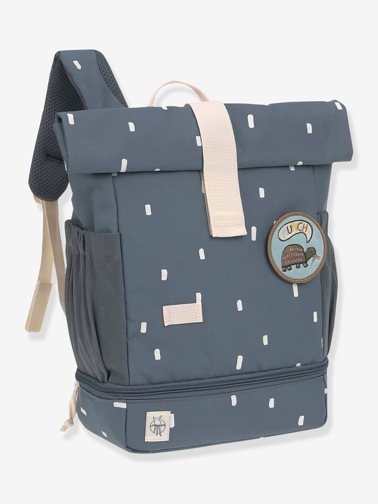 Mini sac à dos LÄSSIG Rolltop Happy Prints caramel