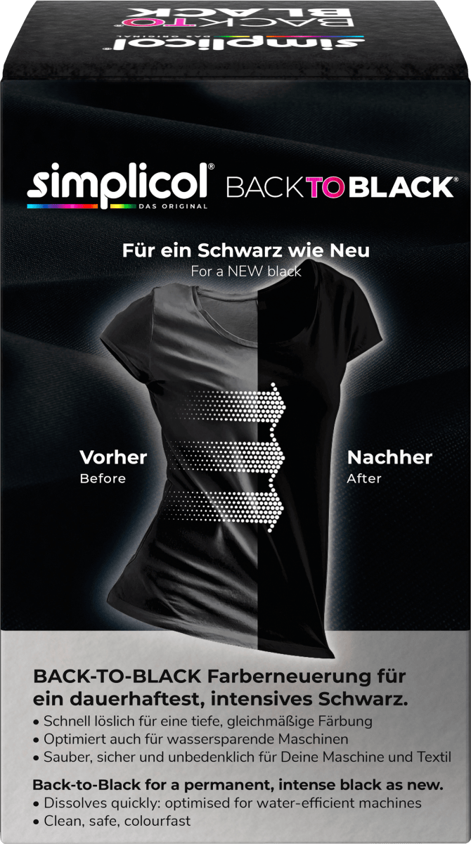 Textilfarbe Back to Black Farberneuerung, 400 g