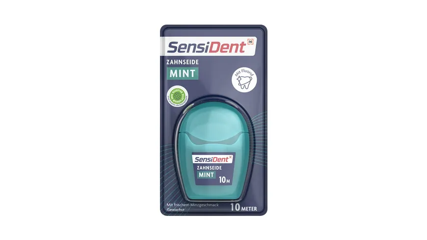 SensiDent Zahnseide Gewachst Minzgeschmack 10 m