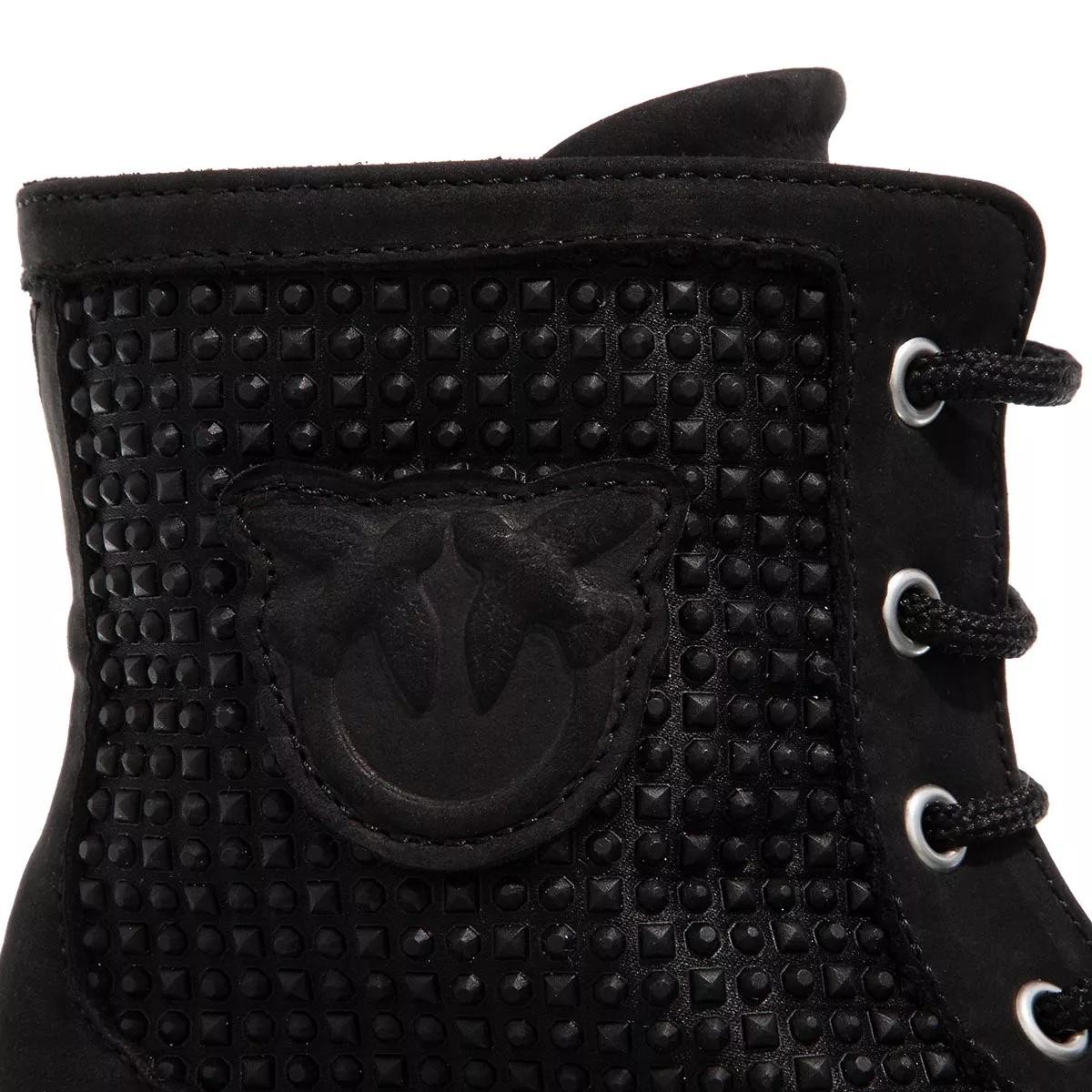 PINKO Schnür-Stiefeletten schwarz Schnürstiefel