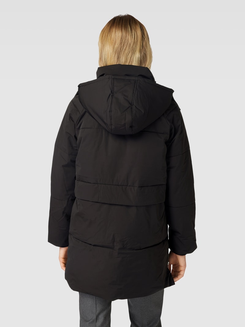 Jacke mit Kapuze Modell 'Petra' in schwarz