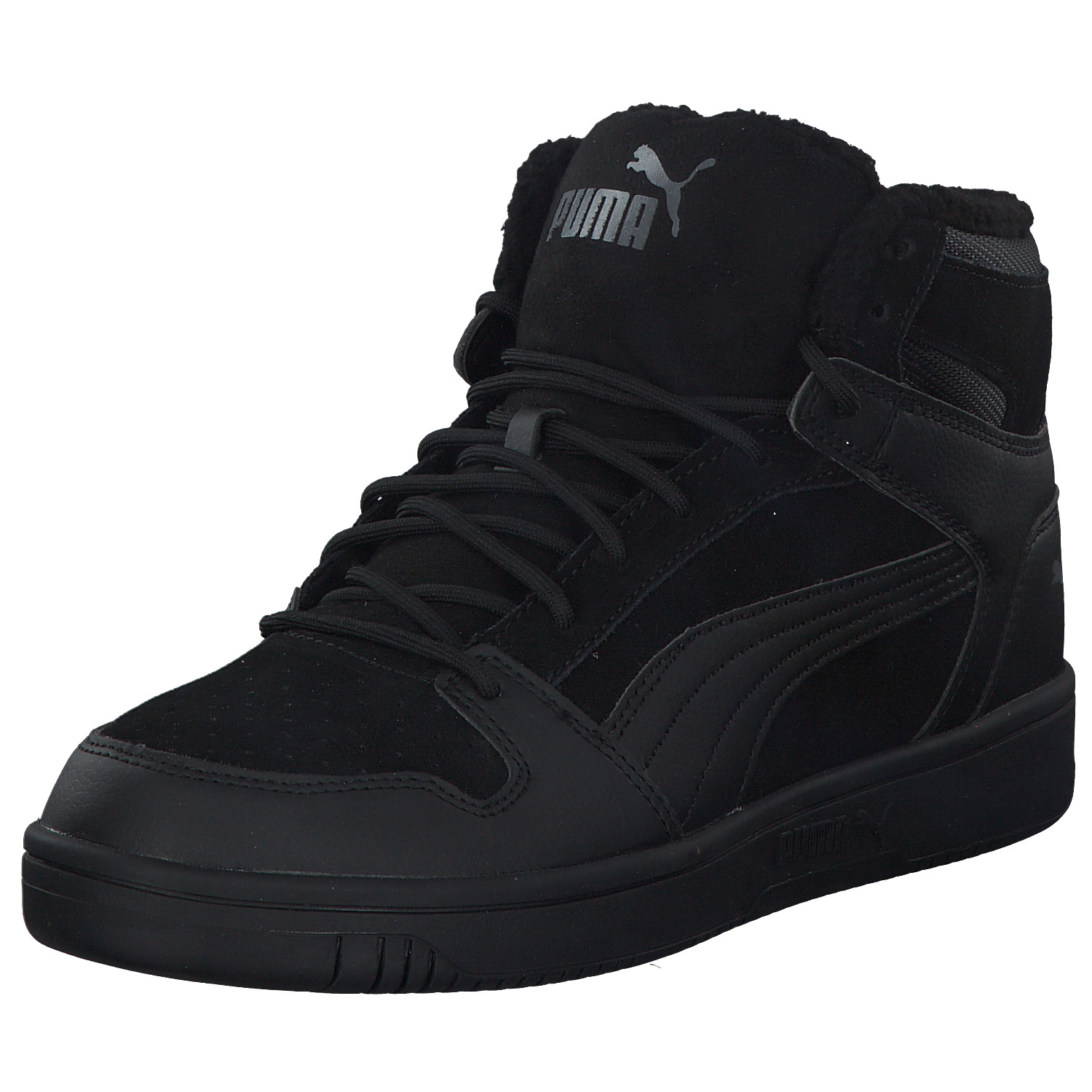 Puma Rebound 369831, Sneakers High, Herren, Schwarz (Puma Black/Castlerock)