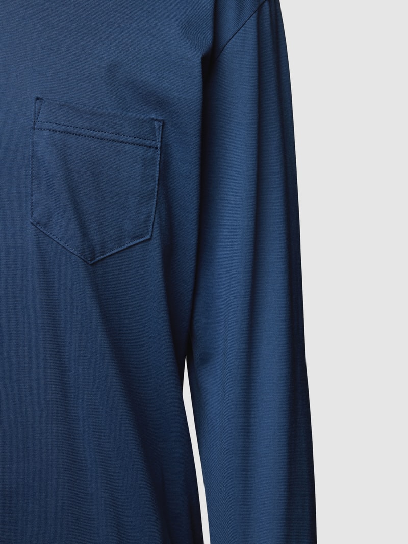 Pyjama mit Allover-Muster in marineblau