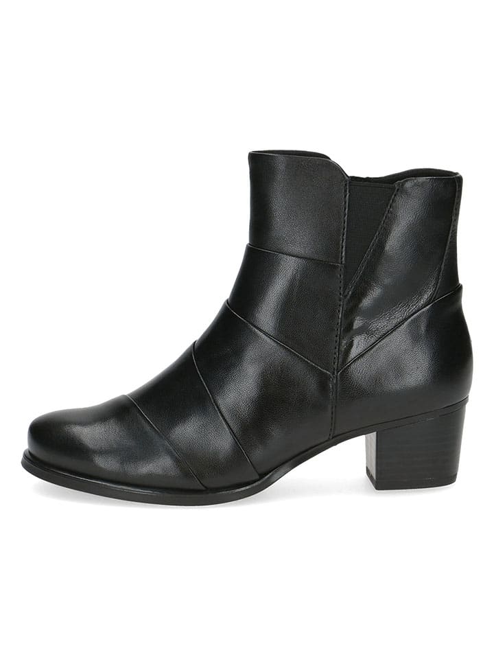 Caprice Leder-Stiefeletten in Schwarz günstig kaufen