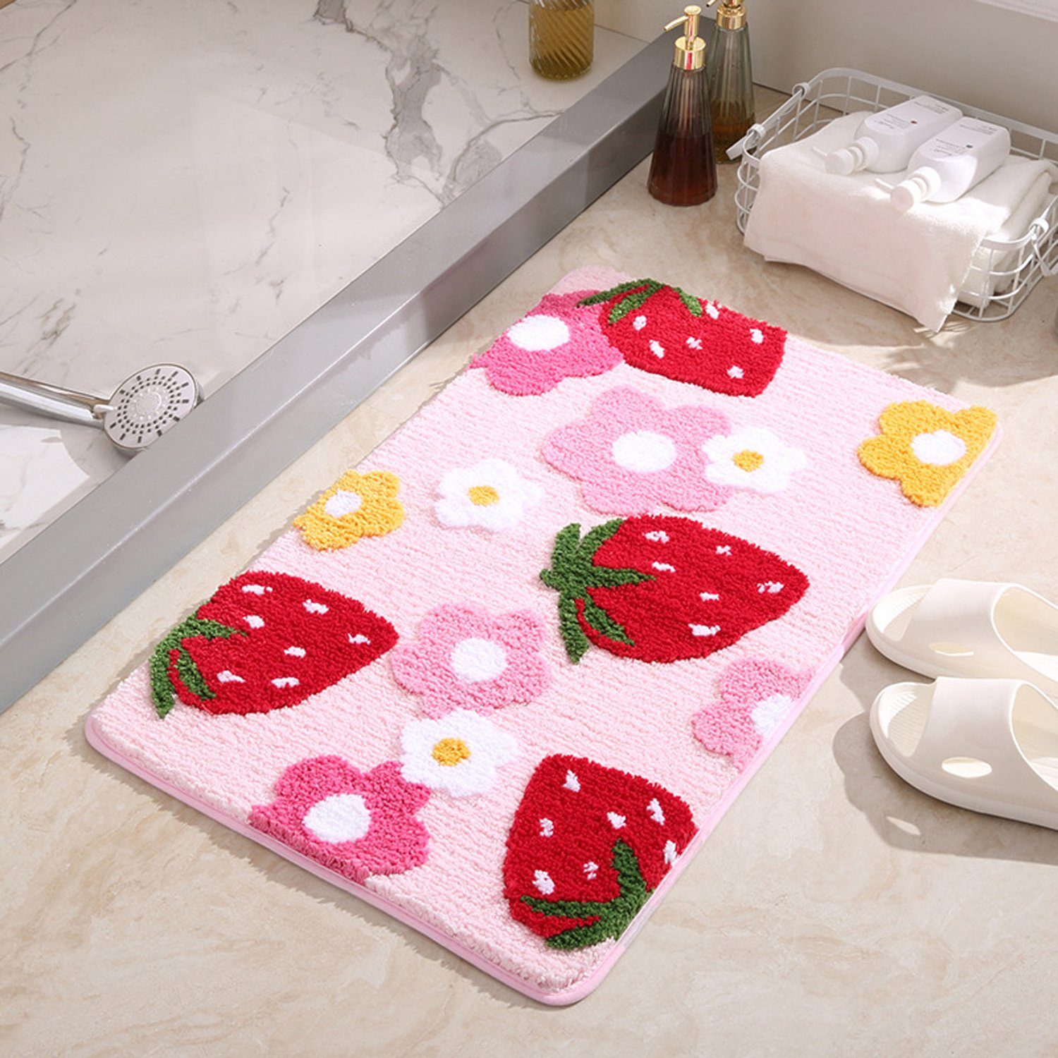 Matratze, Decken, Spannbetttuch, Rutschfester Badezimmerteppich, rosa Heimdekoration, aikidio, aikidio, Haushalt Teppich Schlafzimmer