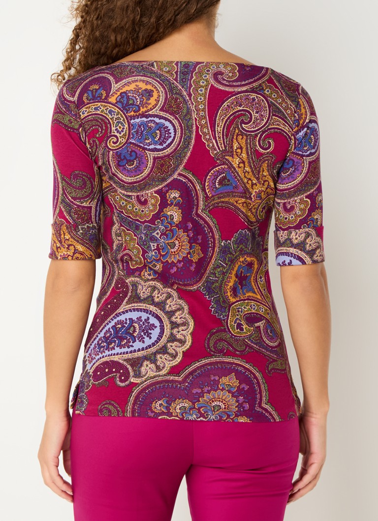 Ralph Lauren  Top met print en boothals
