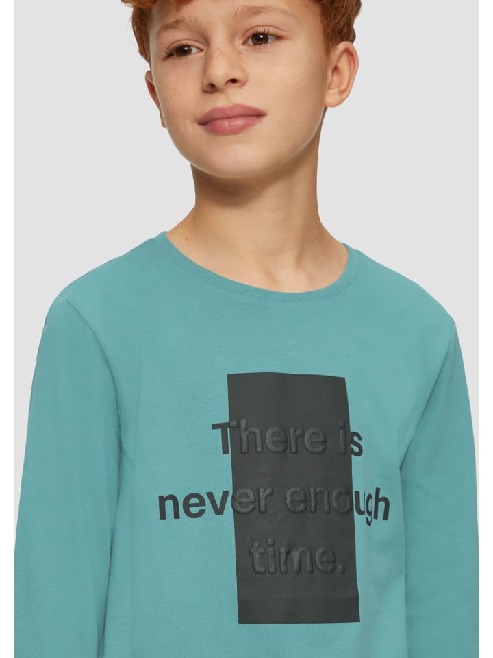 s.Oliver T-Shirt langarm in Petrol günstig kaufen